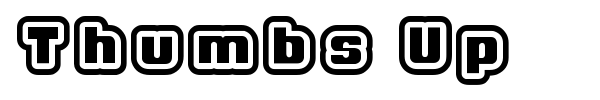Thumbs Up font preview